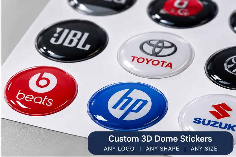 3D / Dome Stickers specimen