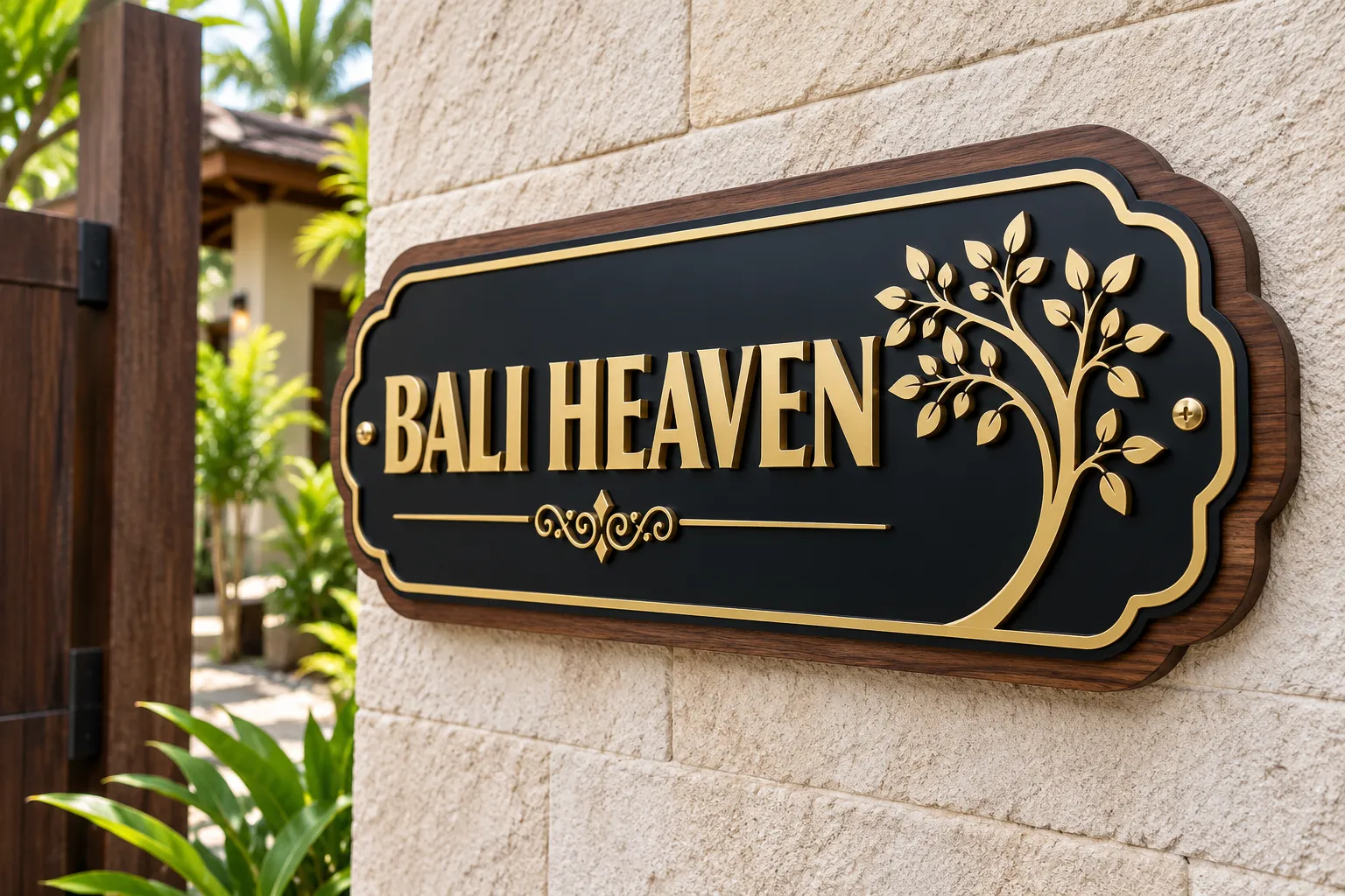 Acrylic House / Name Plates - Laser-Cut Designer Acrylic House, Villa, Office & Cabin Nameplates manufactured by Brand Labels India