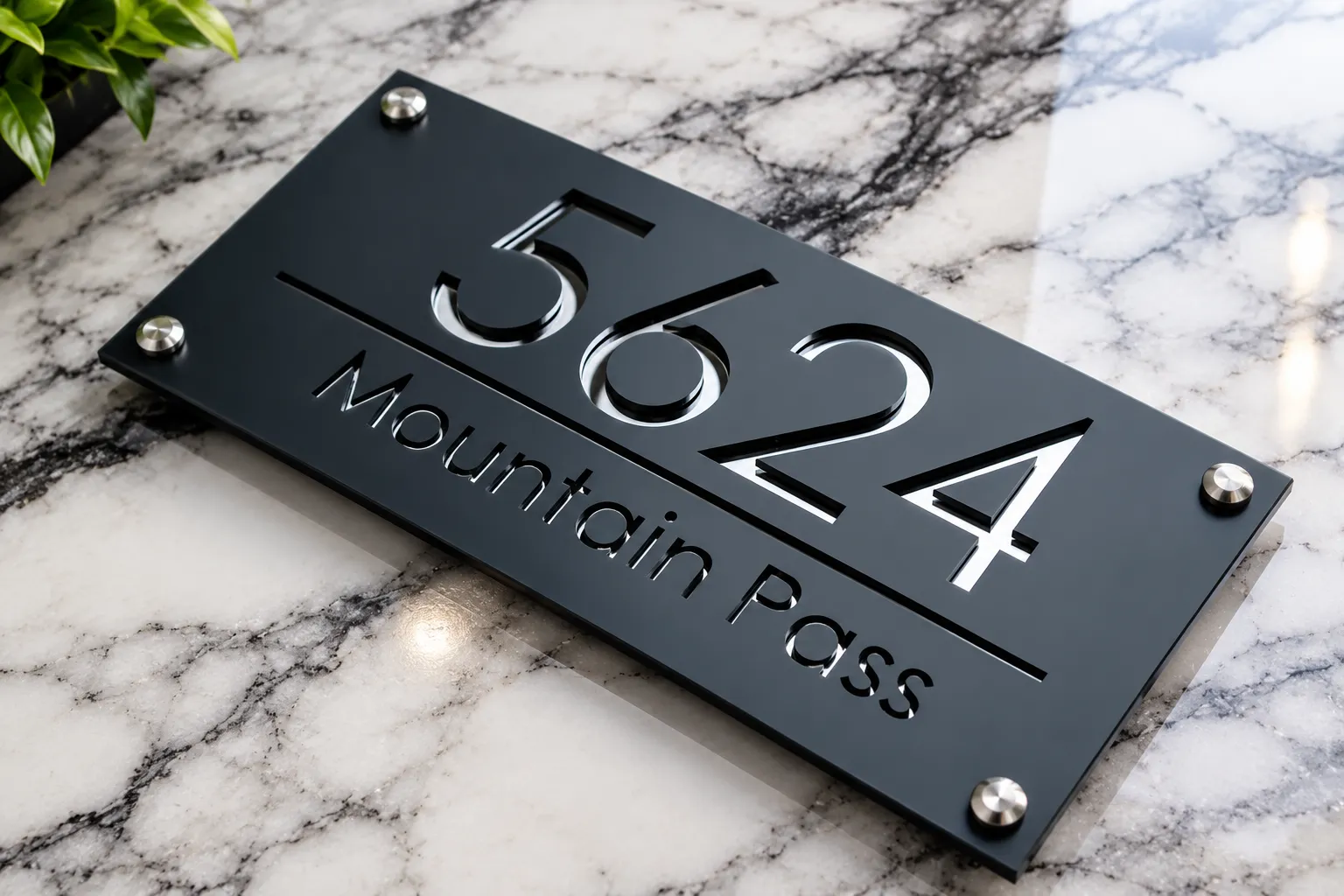 Acrylic House / Name Plates specimen