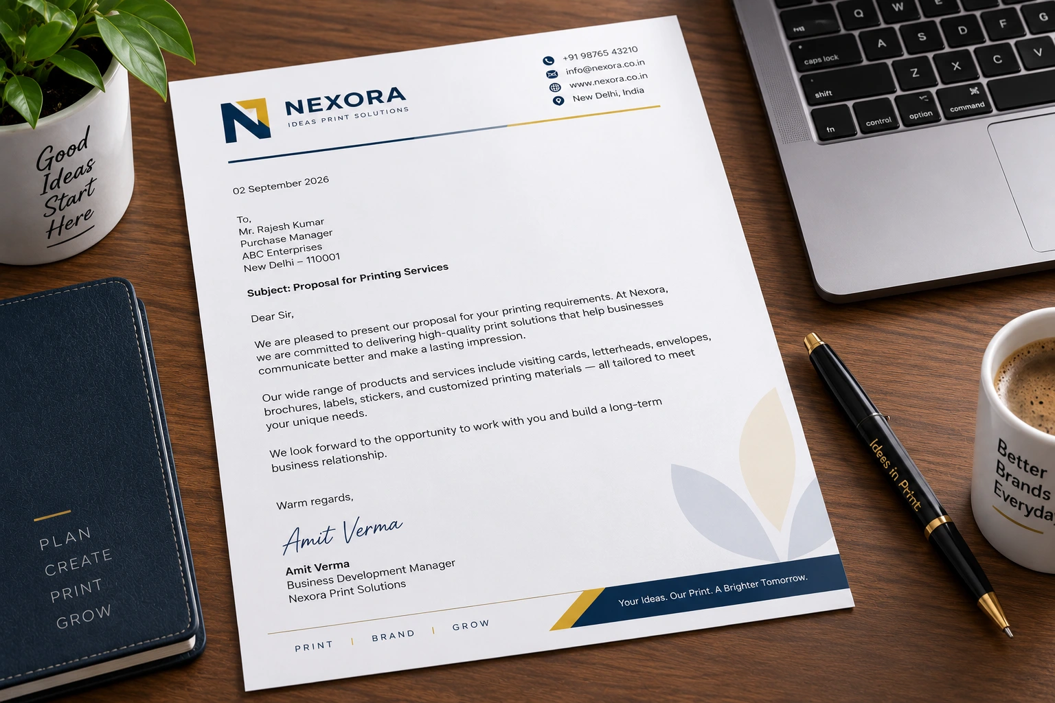Letter Heads specimen