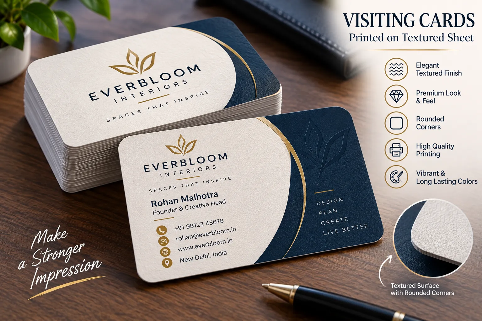 Visiting Cards specimen
