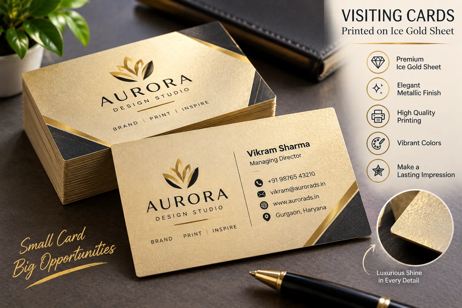 Visiting Cards specimen